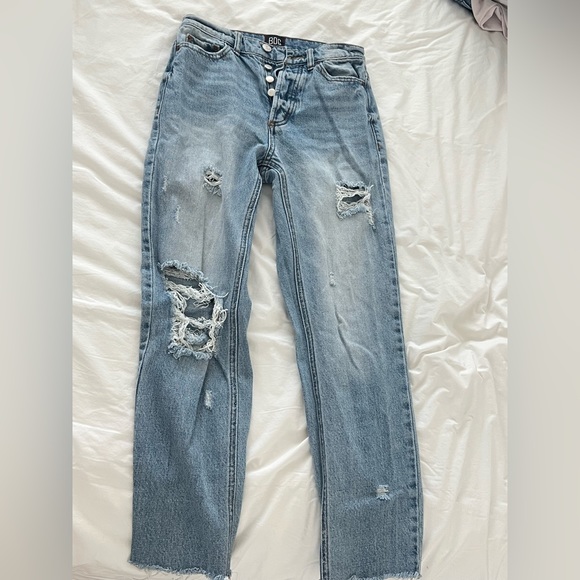 Distressed High Rise Straight Leg BDG Jeans size 24 - Picture 2 of 8